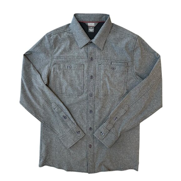 Outdoor Research Wayward II Shirt Mens Small Long Sleeve Button Up Hiking Gray - Picture 1 of 7